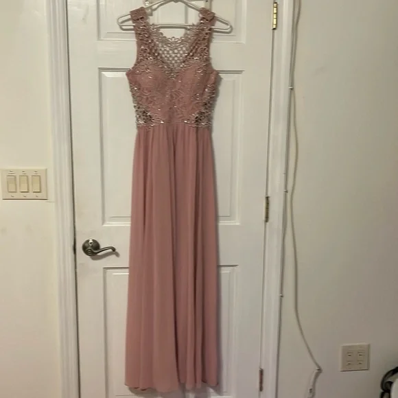 David's Bridal | Dresses | Pink Prom Homecoming Gown | Poshmark